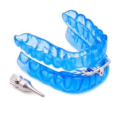 Férula de apnea del sueño dispositivo intraoral